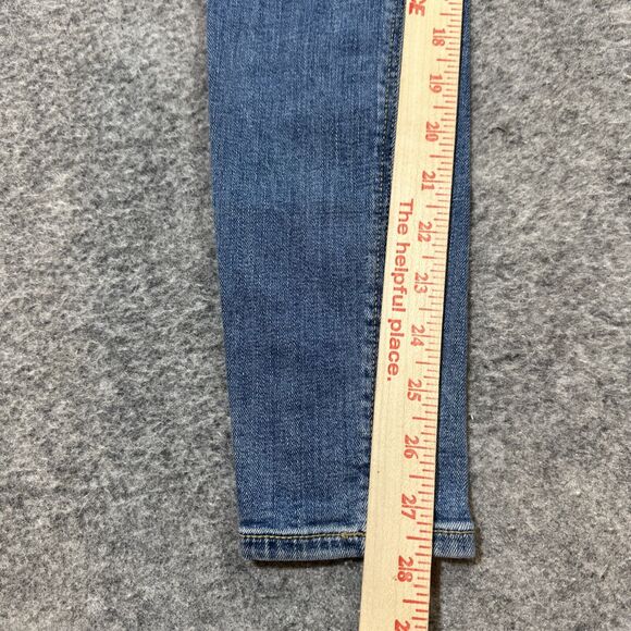 Old‎ Navy Rockstar Super Skinny High Rise Jeans Women's Size 00 Blue Denim - Picture 5 of 8